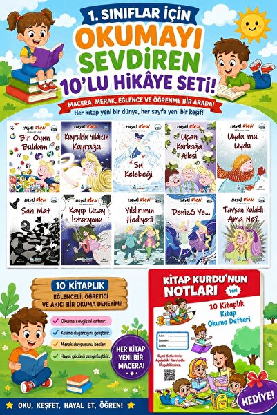 Üçgen Yayıncılık 1.Sınıflar İçin Okumayı Sevdiren 10 lu Hikaye Seti 5 (Kitap ...