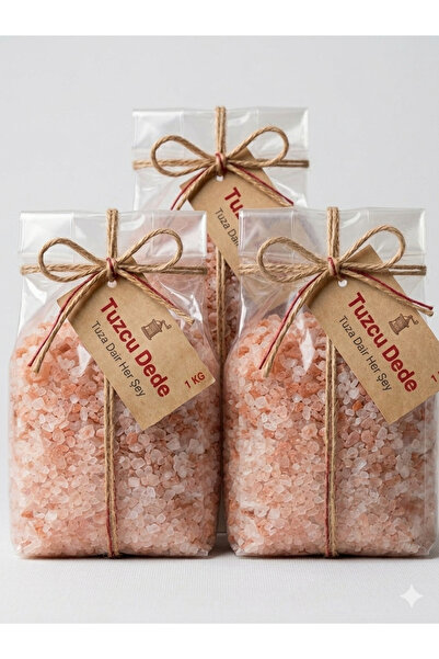 3 Adet 1 Kg Doğal Himalaya Tuzu Pembe