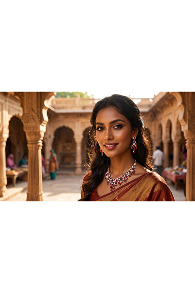 Kaftan Collection Indian Necklace Set