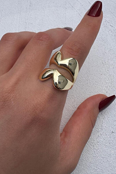 Leo'Stone Polished Series Heart-To-Heart Design Thick Curved Adjustable Women...