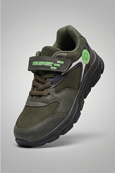 Liarca Breathable Mesh Boys' Sports Shoes with Velcro and Flexible Laces, Ort...