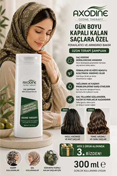 axodine Ozone Therapy Shampoo Special for All-Day Closed Hair 300 ml