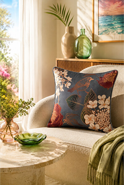 Fabricland Husă pentru pernă de culoare gri Blend-9372