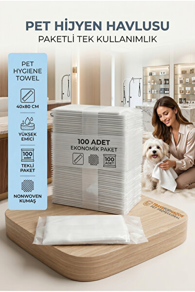 Transformacion Pet Havlusu - Kedi Köpek Banyo Havlusu Tek Kullanımlık Kuru Ha...