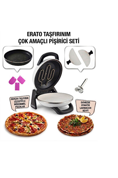 gözdehome Otomatik Pizza ve Lahmacun Makinesi Taşfırınım - BEYAZ
