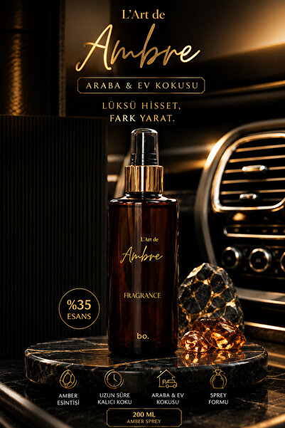 Bo Essences L’art de Ambre Araba / Ev Kokusu 200 ml – Amber Sprey – %35 Esans...