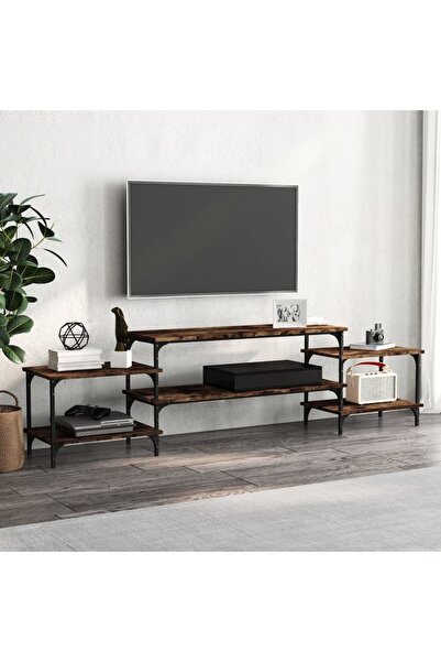Concept Comodă TV, stejar afumat, 197x35x52 cm, lemn prelucrat