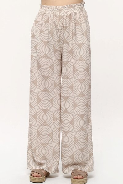 Bolder Pantaloni cu model de nurcă din in Dela
