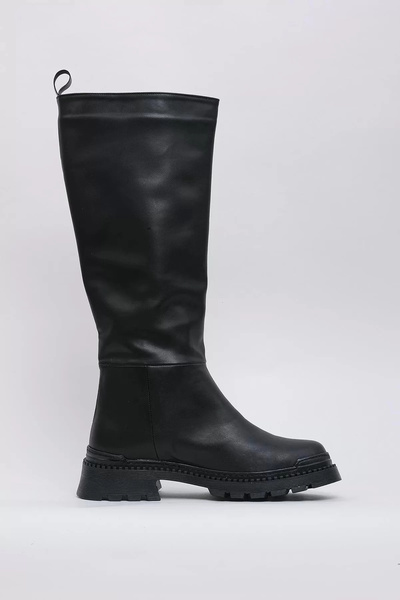 Supermark Rosewert Vegan Leather Thermal Rubber Boots 45025