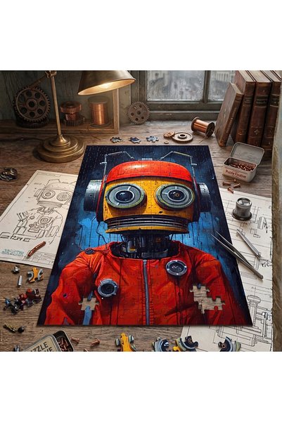 Soi Craft 500 Piece Puzzle Red Astronaut Suit Robot # 262