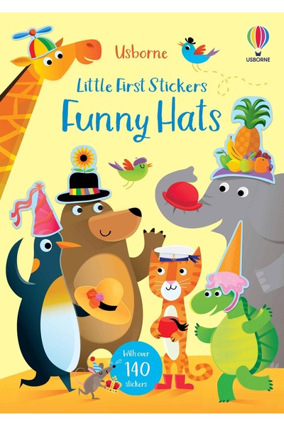 Usborne Children's book - Little First Stickers Funny Hats