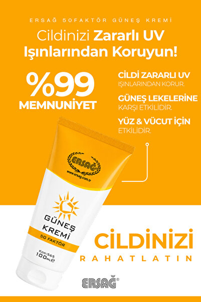 Ersağ Sunscreen with 50 Factors 100 ml