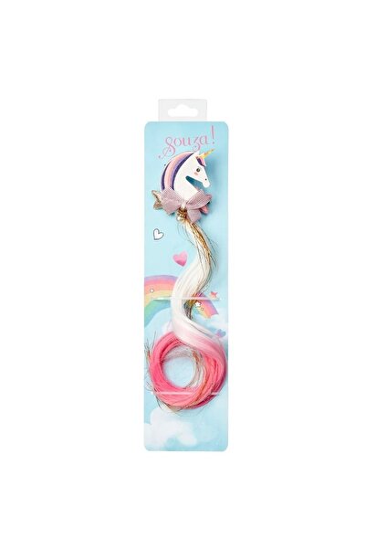 Souza! Agrafa de par Unicorn cu extensie,