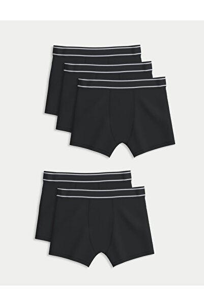 Marks & Spencer 5'li Pamuklu Streç Boxer Seti (5-16 Yaş)