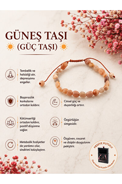 OSMANLI DOĞAL TAŞ Orijinal & Sertifikalı Güneş Taşı Gerçek Doğal Taş Kutulu E...