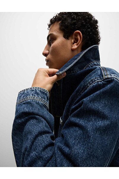 Marks & Spencer Saf Pamuklu Klasik Denim Ceket