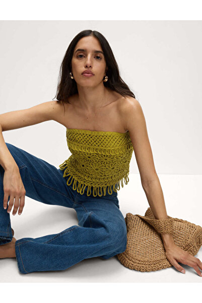 Marks & Spencer Pamuk Karışımlı Bandeau Üst