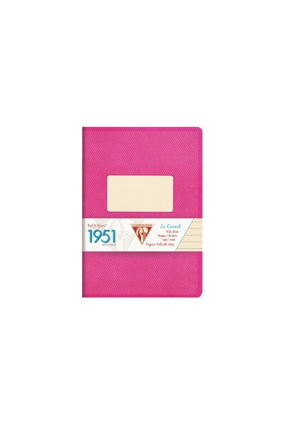 Clairefontaine Caiet capsulat A5+ (14.8 x 21 cm), 48 de pagini, 1951 roz