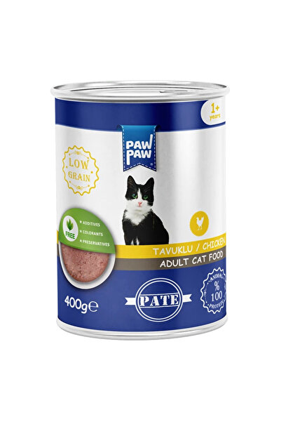 PawPaw Hrană umedă pisici adulte pate cu pui, 400 g, low grain, gust delicios...
