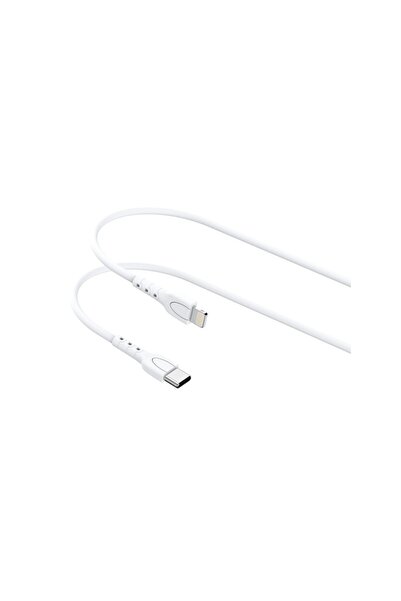 lemontti Cablu Type-C la Lightning, 25W, 0.5m, Alb