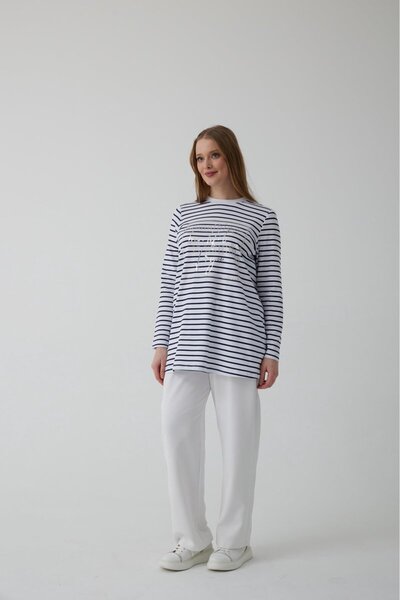 Moodbasic YENİ KADIN GENİŞ PAÇA KREP PANTOLON MB20.56