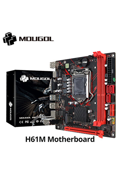 Choice اللوحات الأم MOUGOL H61M لوحة أم للألعاب M.2 NVME PCIEx16 DVI تدعم ذاك...