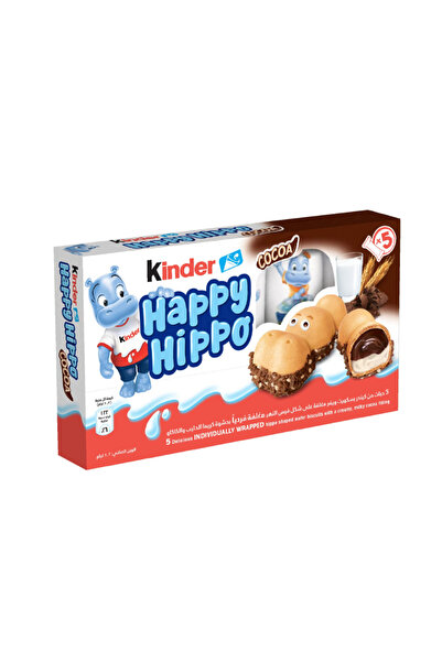 Kinder بسكويت هابي هيبو، 104 غرام، بني