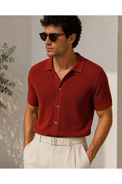 no7man Osean Kiremit Triko Short Sleeve Shirt
