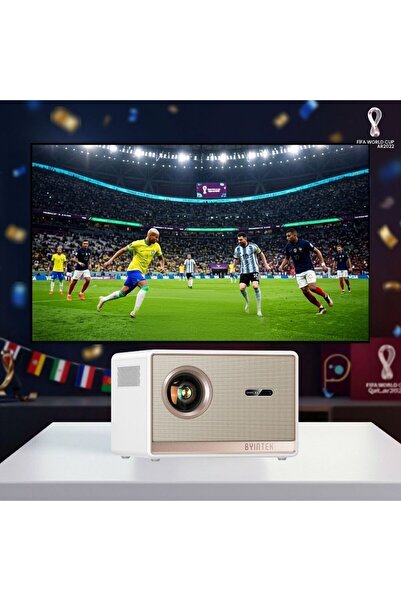 BYINTEK T5 Max Projeksiyon Cihazı, Lisanslı Google TV, Full HD 1080P, 1000 AN...