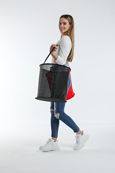 Black Net Shopping Basket Shop Basket Laundry Basket Toy Basket