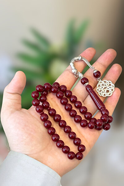 NAMAT سبحة صلاة عالية الجودة من الراتنج الباكليت 45 حبة مع شرابة من الفولاذ ا...