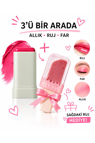 Gege Bear ALLIK ALANA RUJ HEDİYE - 2'li Makyaj Hediye Seti - Stick Asansörlü ...