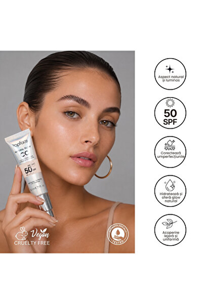 TOPFACE Crema si corector cu stralucire - cream and concealer with shine - PT...