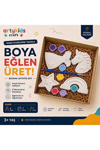ArtyKids Craft Taş Tozu Boyama Kiti // Hayal Dünyası // Aile - Çocuk Aktivitesi