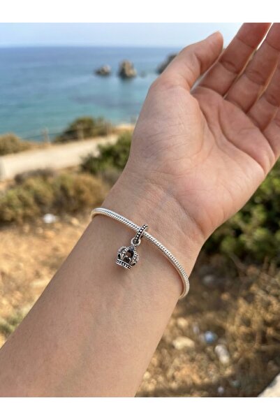 My Story Kraliyet Tacı Sallantılı Gümüş Charm
