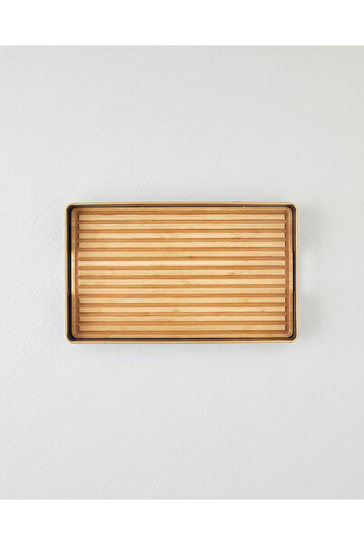 English Home Rea Dekoratif Tepsi 35x48 cm Kahve