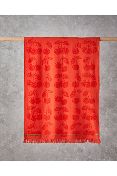 English Home Cherry Wave Cotton Beach Towel 70X140 cm Red
