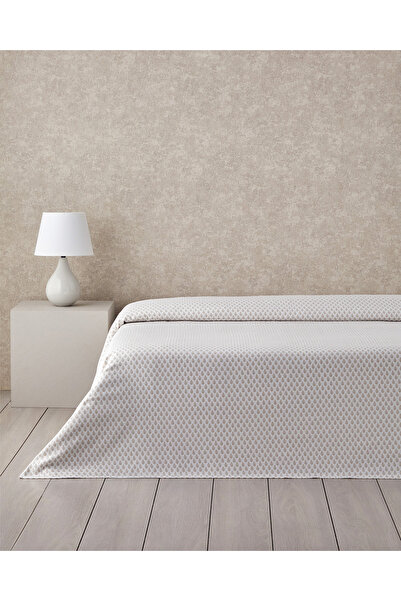English Home Pure Leaves Çift Kişilik Pike 200x220 cm Bej
