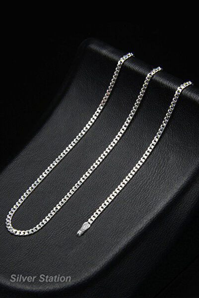 Silver Station 925 Ayar Gümüş Kolye - Gurmet Zincir Kolye 40-45-50-55-60-75 cm
