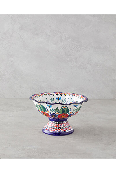 English Home Whimsy Stoneware Sunumluk 23x23x14 Cm Renkli