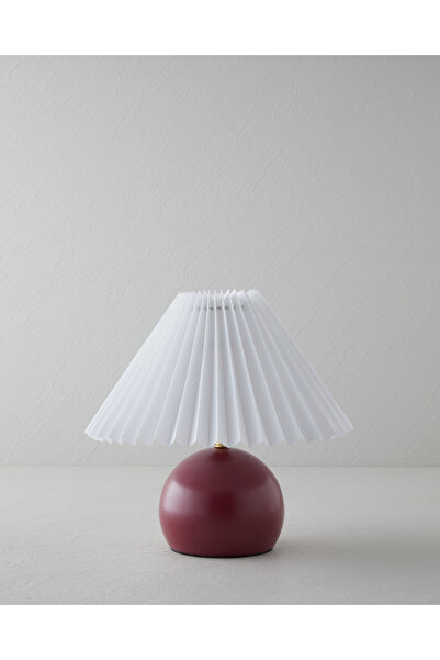 English Home Kalida Metal Abajur 24 cm Bordo