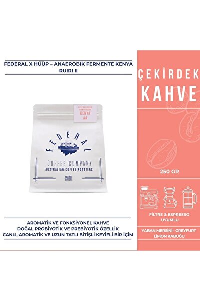FEDERAL COFFEE COMPANY Federal x Hüüp – Anaerobik Fermente Kenya Ruiri Iı ( Ç...