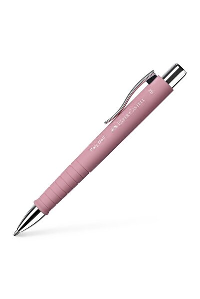 Faber Castell Pix cu mecanism și prindere Rose Poly Ball XB Faber-Castell