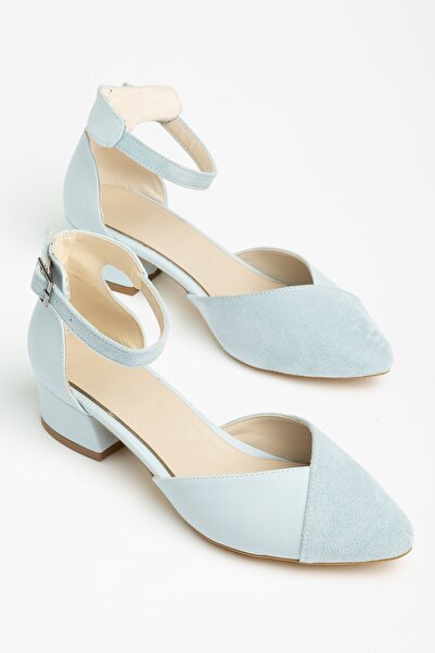 Hayalimdeki Ayakkabı Holly Heeled babakék bőr-velúr cipő