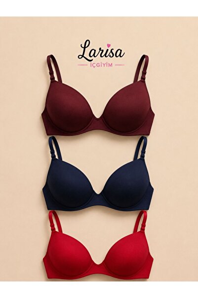 Women's {PADDED] 3-Piece Bra Set without Waistband