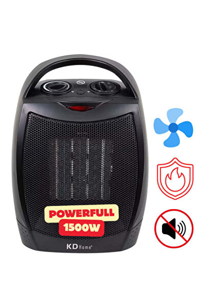 Kdhome Master Heater Ceramic Fan Heater, 1500W, Fan Function, Anti-Fall Safet...