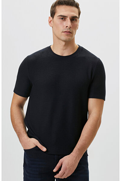 Network Lacivert Jakarlı T-shirt