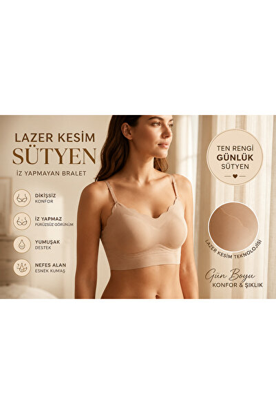 Nior iç giyim Recovery Seamless Bra – Women's Bra with Comfortable Adjustable...