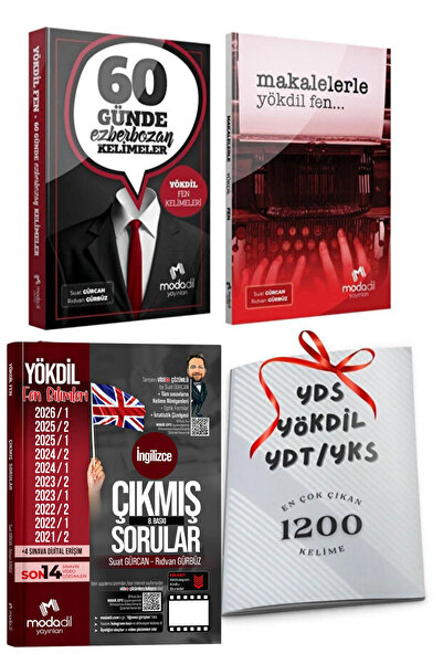 Modadil Yayınları Yökdil Fen 60 Günde Ezberbozan Kelimeler-Fen Çıkmış Sorular...