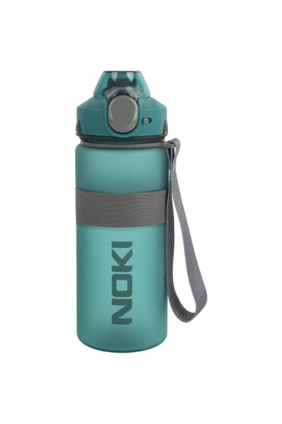 Noki Water Bottle Tritan Auto Lid Soft Touch Silicone Band Strap 750 ml Red